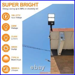 320W LED Shoebox Light Dusk To Dawn Outdoor Commercial Parking Lot Area Lighting