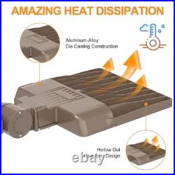 320W LED Shoebox Light Dusk To Dawn Outdoor Commercial Parking Lot Area Lighting