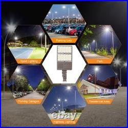 320W LED Shoebox Light Dusk To Dawn Outdoor Commercial Parking Lot Area Lighting