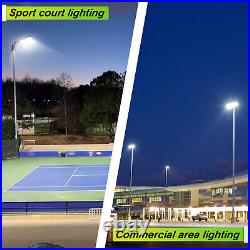 320W LED Shoebox Parking Lot Light Dusk To Dawn Street Tennis Court Pole Fixture