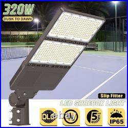 320W LED Shoebox Pole Light Dusk to Dawn 48000LM Street Parking Lot Lamp Outdoor 320W LED Shoebox Pole Light Dusk to Dawn 48000LM Street Parking Lot Lamp Outdoor