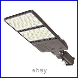320W LED Shoebox Pole Light Dusk to Dawn 48000LM Street Parking Lot Lamp Outdoor
