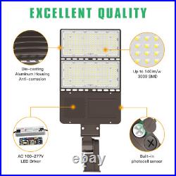 320W LED Shoebox Street Light Outdoor Parking Lot Area Pole Light with Photocell