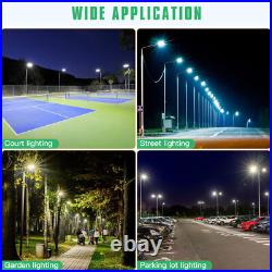 320W LED Shoebox Street Light Outdoor Parking Lot Area Pole Light with Photocell