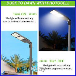 KUKUPPO 320W LED Shoebox Parking Lot Light – 44800 Lumens, 5000K, Slip Fitter, IP65, AC100-277V