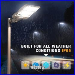 320 Watt LED Parking Lot Light Commercial Outdoor Shoebox Pole Fixtures 44800lm