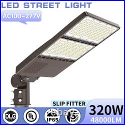 320 Watt LED Shoebox Light Outdoor Parking Lot Street Pole Fixture Dusk to Dawn