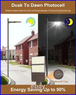 320 Watts LED Parking Lot Light, Dusk-to-Dawn Commercial Outdoor Street Light