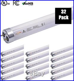 32PCS 18W 4FT LED T8 Tube Light 32W Replacement 4100K Single End Bypass Ballast