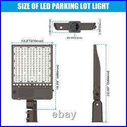 360W LED Parking Lot Light With Dusk To Dawn 3000K/4000K/5000K Shoebox Pole Lamp