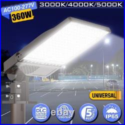 360W LED Parking Lot Light With Dusk To Dawn 3000K/4000K/5000K Shoebox Pole Lamp