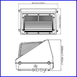 3Pack 120W LED Wall Pack Light 5000K Dusk to Dawn Commercial Security Lighting