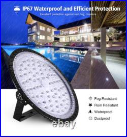 3Pack 300W 300 Watt UFO LED High Bay Light Commercial Bay Lighting Garage Lamp