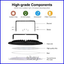 3Pack 300W 300 Watt UFO LED High Bay Light Commercial Bay Lighting Garage Lamp