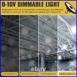 3Pack Dimmable LED High Bay Shop Light 240W Warehouse Factory Barn Light Fixture