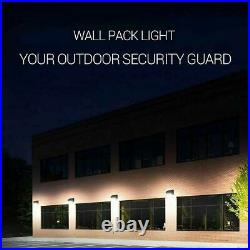 3Pcs 120W LED Wall Pack Outdoor Dawn to Dusk Commercial Security Light 5000K