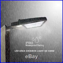 3X 150W Parking Lot Light 18000LM Outdoor LED Shoebox Light Pole Lighting 5700K