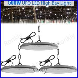 3X 500W UFO Led High Bay Light Industrial Factory Warehouse Commercial Light NEW