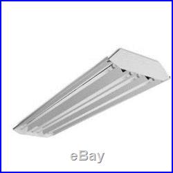 (3) 4 Lamp T5 High Low Bay Fluorescent Light Fixture Garage Shop Curved Profile