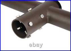 3 Light Circle Bullhorn 2 3/8 Tenon 3 Arm Inline Bracket Parking Light Mount