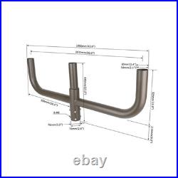 3 Light Circle Bullhorn 2 3/8 Tenon 3 Arm Inline Bracket Parking Light Mount
