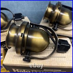 (3) MCM McGraw Edison Halo Power Trac Bronze Lights + Accessories -New Old Stock (3) MCM McGraw Edison Halo Power Trac Bronze Lights + Accessories -New Old Stock