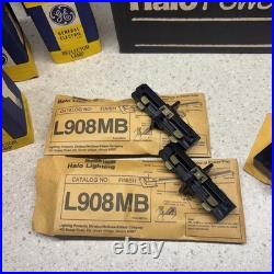(3) MCM McGraw Edison Halo Power Trac Bronze Lights + Accessories -New Old Stock