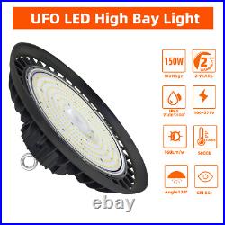 3 Pack 150W LED Warehouse Lights Commercial Factory Lowbay Area Lighting Fixture