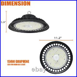 3 Pack 150W LED Warehouse Lights Commercial Factory Lowbay Area Lighting Fixture