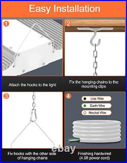 400W LED High Bay Light, Linear High Bay Light 60000LM Large Area Illumination 5k