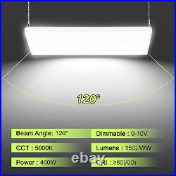 400W LED Linear High Bay Light Commercial Shop Warehouse Light 5000K-22500 Lumen