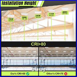 400W LED Linear High Bay Light Commercial Shop Warehouse Light 5000K-22500 Lumen