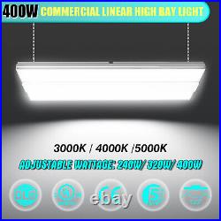 400W LED Linear High Bay Light Commercial Warehouse Ceiling Fixtures 3000K5000K