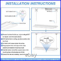 400W LED Linear High Bay Light Commercial Warehouse Ceiling Fixtures 3000K5000K