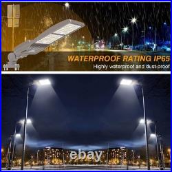 400W LED Parking Lot Light 56,000LM 5000K Outdoor Street Shoebox Light Arm Mount