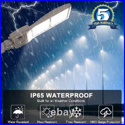 400W LED Parking Lot Light 60000LM DLC Listed Industrial Grade Shoebox Pole Lamp