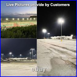 400W LED Parking Lot Light 60000LM DLC Listed Industrial Grade Shoebox Pole Lamp
