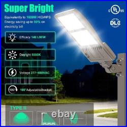 400W LED Parking Lot Light Commercial Shoebox Pole Lamp 277-480V 60,000lm 5000K