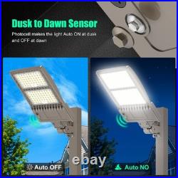 400W LED Parking Lot Light Commercial Shoebox Pole Lamp 277-480V 60,000lm 5000K