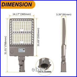 400W LED Parking Lot Light Commercial Shoebox Street Area Lighting Fixture 5000K