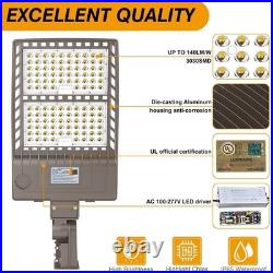 400W LED Parking Lot Light Commercial Shoebox Street Area Lighting Fixture 5000K