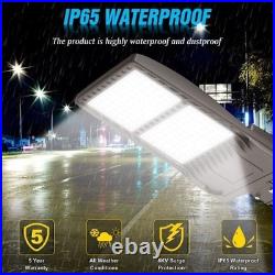 400W LED Parking Lot Pole Light Commercial Shoebox Fixture 60000 Lumen Arm Mount