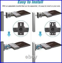 400W LED Parking Lot Pole Light Commercial Shoebox Fixture 60000 Lumen Arm Mount