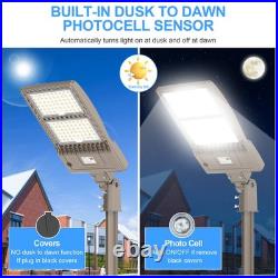 400W LED Shoebox Light With Photocell AC277-480V Commercial Parking Lot Lighting 400W LED Shoebox Light With Photocell AC277-480V Commercial Parking Lot Lighting