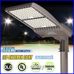 400W LED Shoebox Parking Lot Light Outdoor Commercial Street Area Pole Lighting
