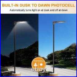 400W LED Shoebox Parking Lot Light with Dusk to Dawn Photocell DLC UL Listed