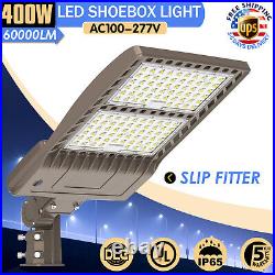 400W LED Shoebox Parking Lot Pole Light Outdoor Commercial Street Area Lighting