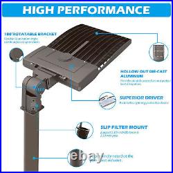 400W LED Shoebox Parking Lot Pole Light Outdoor Commercial Street Area Lighting