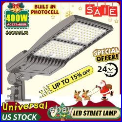 400W LED Street Light Parking Lot Light Sense Outdoor Pole Fixture AC100-277V