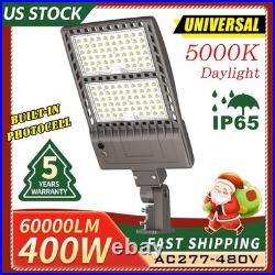 400W LED Street Light Parking Lot Light Sense Outdoor Pole Fixture AC100-277V